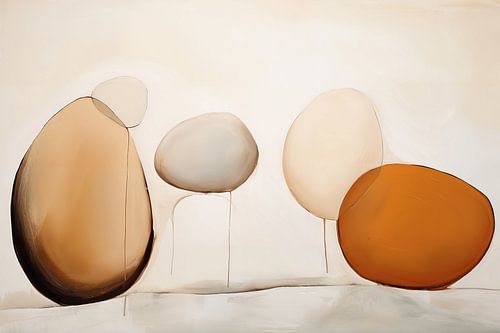 Oeuvre abstraite colorée