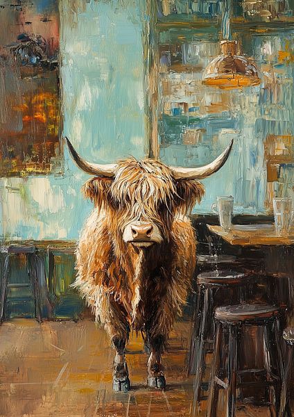Scottish Highlander in the Bar V by Liv ter Riet