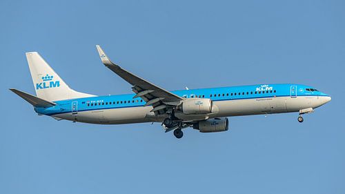 KLM Boeing 737-900 passagiersvliegtuig.