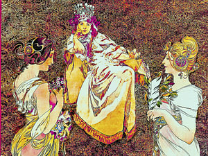 Die Königin von Alfons Mucha.
