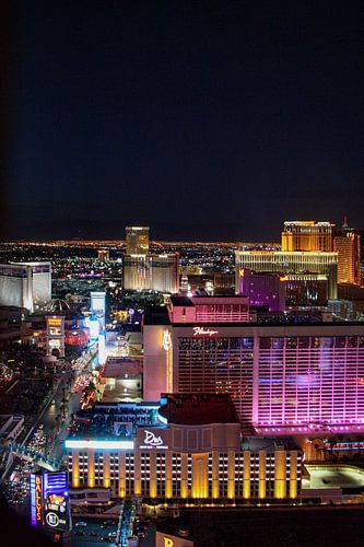 Las Vegas 's nachts helder verlicht