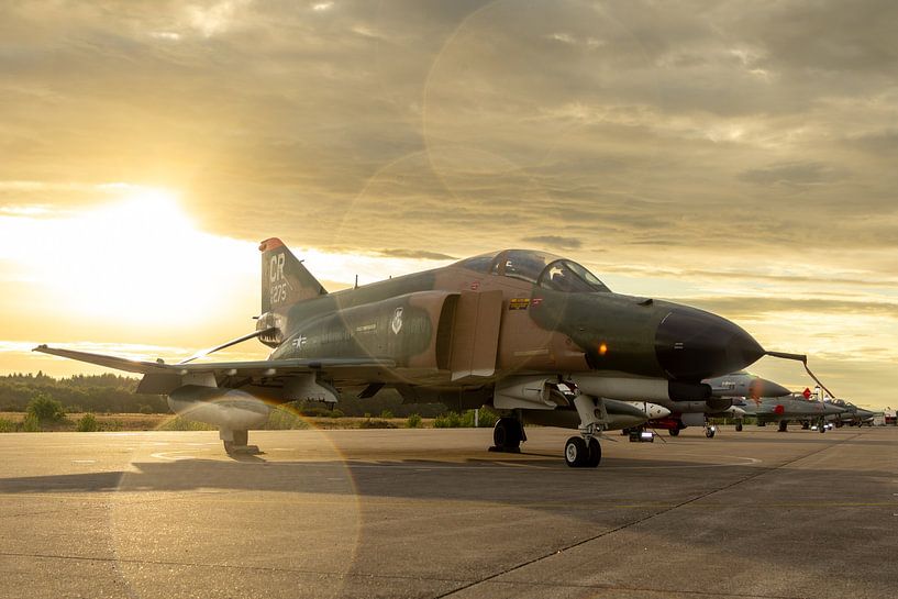 Goldene Stunde der F-4 Phantom auf dem ehemaligen Fliegerhorst Soesterberg von Harm-Jan Martens