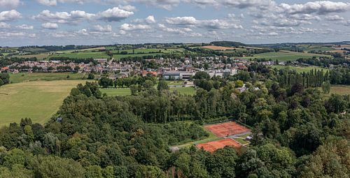 Lucht panorama van Wijlre in Zuid-Limburg