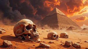 Fantasy Wall Art: LOST PLACES – The Forgotten Battlefield Before the Pyramids of Giza