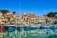 Botenjachten in de jachthaven van Port de Soller op het eiland Mallorca, Spanje