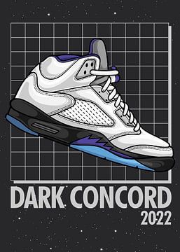 Air Jordan 5 Retro Dark Concord Sneaker van Adam Khabibi