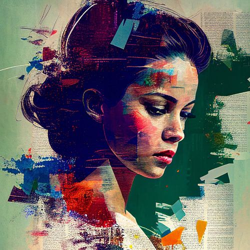 Kleurrijk portret "Call me maybe"