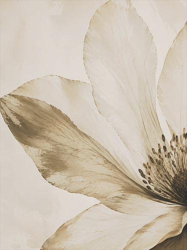Cream Botanical Bloom in Soft Neutrals