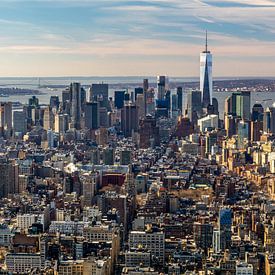 Uitzicht over Manhattan, New York City van Jasper den Boer