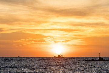 Coucher de soleil en Andalousie sur Peter Haastrecht, van