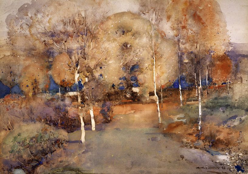 Arthur Melville,Autumn Loch Lomond, 1893 by finemasterpiece