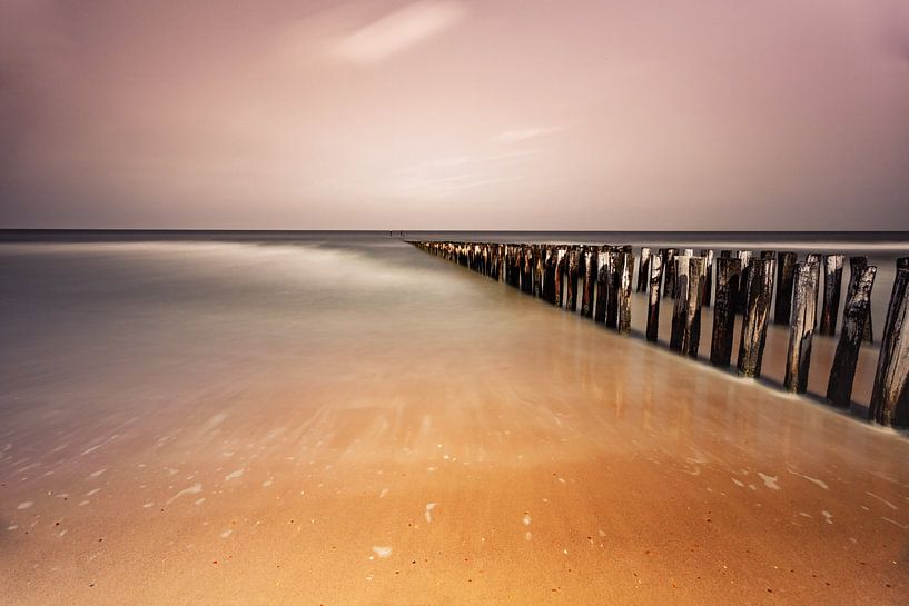 Strand zee zicht Domburg van Björn van den Berg