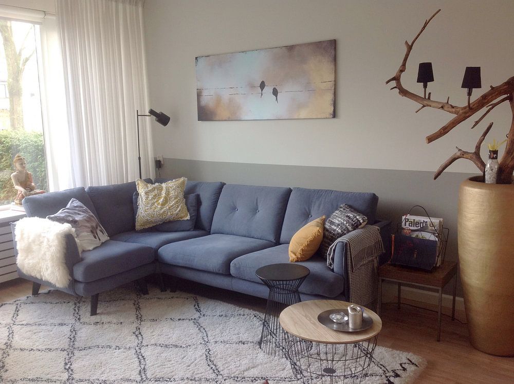 Autumn Sky Birds  van MK Abstrakt 