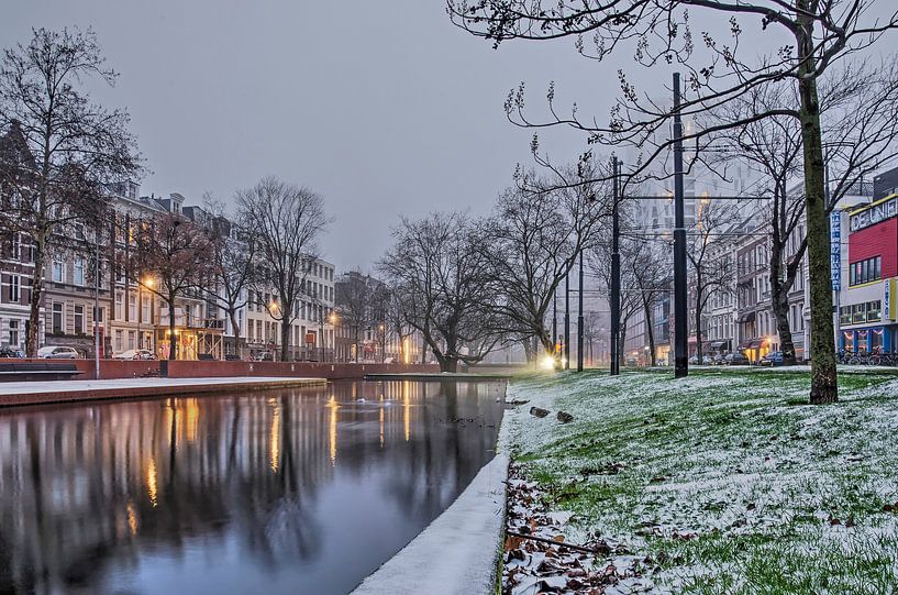 Winter am Sonntagmorgen von Frans Blok