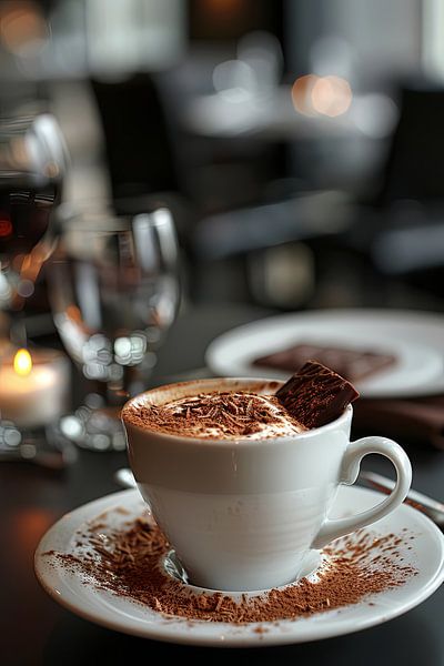 cup of coffee or cappuccino by Egon Zitter