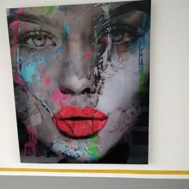 Photo de nos clients: Just Face - 600 - Jeu Abstrait par Felix von Altersheim, sur aluminium