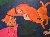 Jumping cat van Amber van den Broek thumbnail