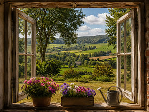 Ein Blick auf die Landschaft Südlimburgs