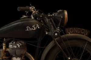 De Vintage BSA Motorfiets van Martin Bergsma