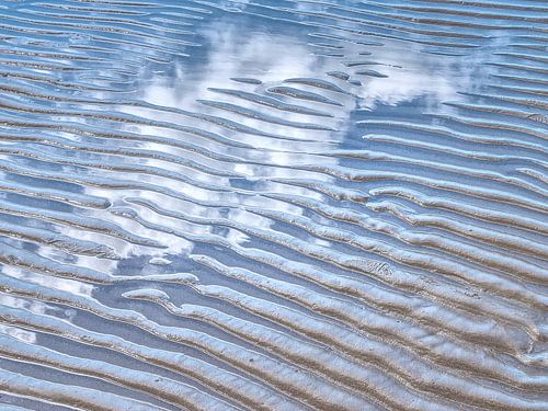 Ontmoeting van drie elementen: water, aarde, lucht