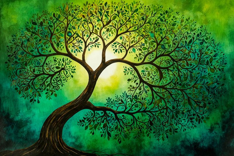 Grüner Baum des Lebens von Jan Bouma