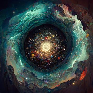 abstrac van nebula ruimte van rinda ratuliu