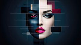 Dualiteit van digitale identiteit van Klaus Tesching - Art-AI