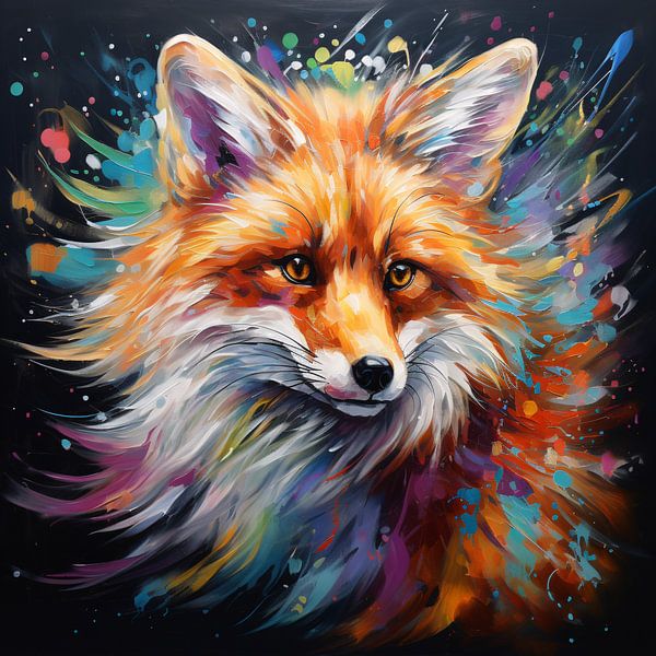 Sly Fox: Wild Canvas von Surreal Media