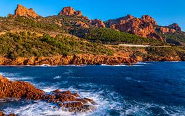 Train on the French Riviera - France by Vincent L.
