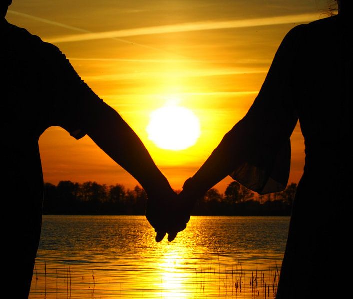 Romantiek en zonsondergang van Janny Talhout