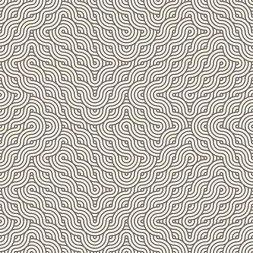 Art zen. Motif géométrique dans des couleurs neutres. sur Art minimaliste abstrait