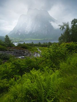 Imposing mountain in Romsdalen, Norway
