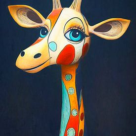 Une girafe bizarre sur Jutta Maria Pusl