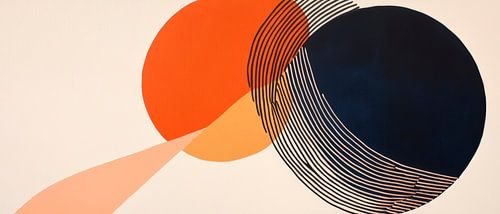 Abstracte vormen in levendige kleuren