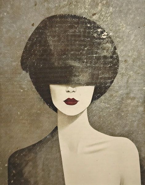 woman in Ton Sur Ton - Abstract portret 14 par TW living