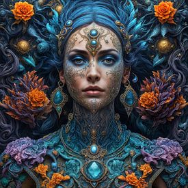 Hyperrealistisch portret van een mooie vrouw van Ljupka Kareska