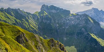 De Schneck is een 2268 m hoge grasberg, Allgäuer Alpen van Walter G. Allgöwer