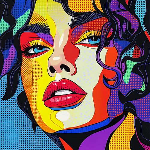 Portrait pop art