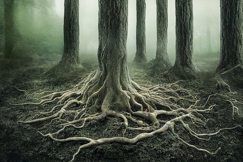 Racines d'un vieil arbre Illustration par Animaflora PicsStock