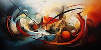 Abstract surrealist background of colours and shapes by Art Bizarre thumbnail