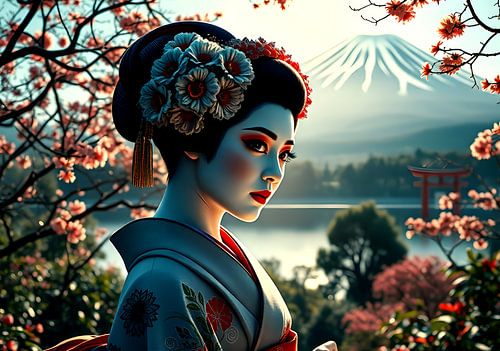 japanse kunst Geisha
