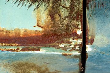 Abstract rust / beach scene. by Alice Berkien-van Mil