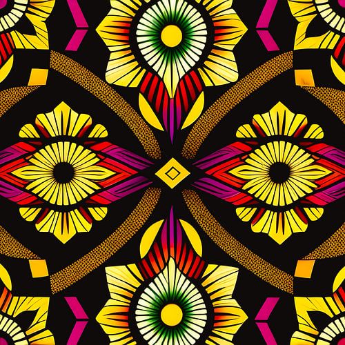 Afrikaans Geometrisch Etnisch Motief