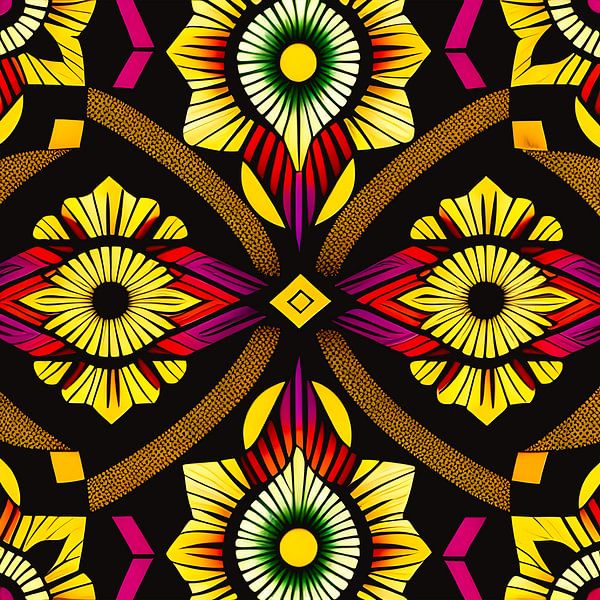 Motif géométrique ethnique africain par All Africa