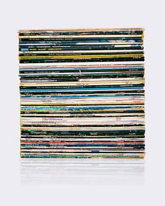 Rock/Pop-Langspielplatten - gestapelt