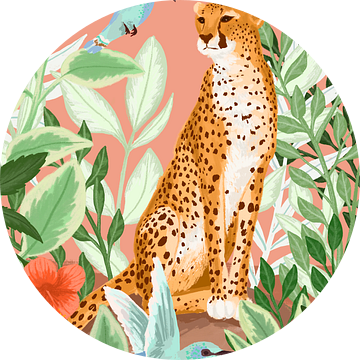 Tropische Cheeta van Goed Blauw