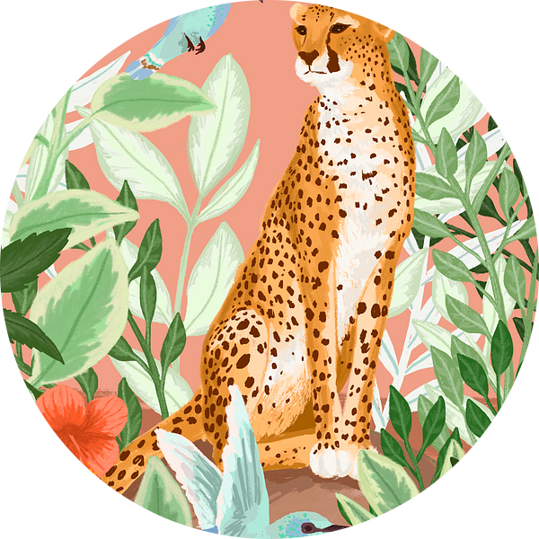 Tropische Cheeta van Goed Blauw