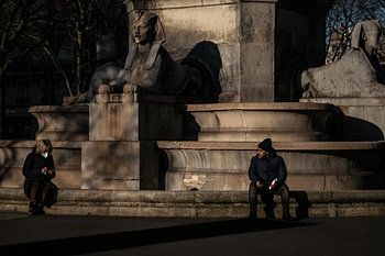 Die Sphinx auf geheimer Mission in der Stadt