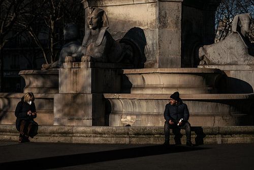 Die Sphinx auf geheimer Mission in der Stadt