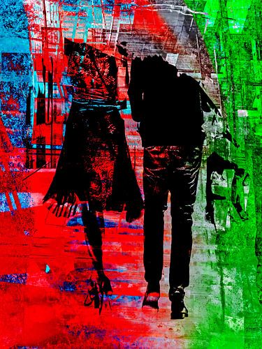 Wandelen door de kleurrijke stad